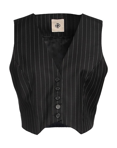 THE GARMENT Vest Black 70% Wool, 30% Recycled polyester