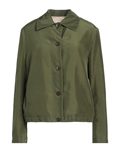 BARENA Blazer Military green 100% Silk