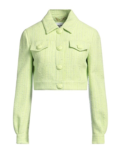 MOSCHINO Giacca COUTURE Verde lime 82% Cotone, 18% Poliammide