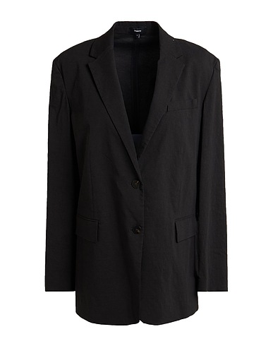 THEORY Jackett Schwarz 62% Leinen, 36% Viskose, 2% Elastan