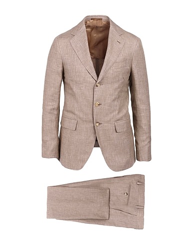 CARUSO Suits Light brown 49% Wool, 42% Linen, 9% Silk