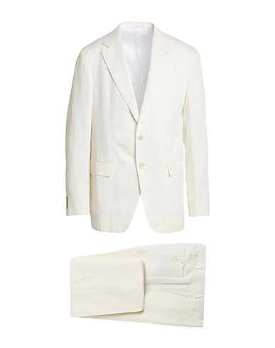 CARUSO Suits White 45% Cotton, 41% Linen, 14% Silk