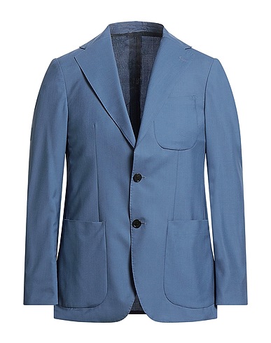 CARUSO Blazer Avio 85% Lana, 15% Seta