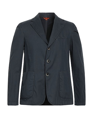 BARENA Blazer Navy blue 63% Cotton, 35% Linen, 2% Elastane