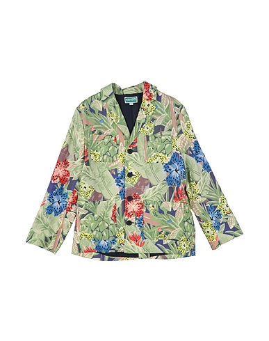 KENZO KIDS テーラードジャケット グリーン リネン 100%