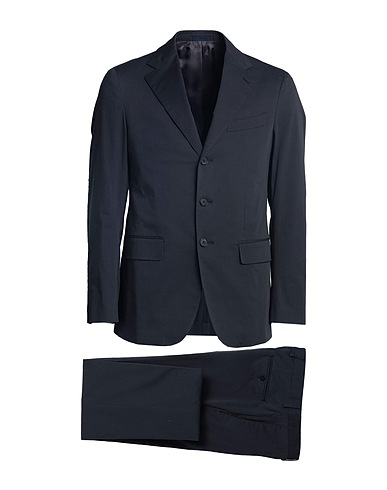 CARUSO Suits Midnight blue 97% Cotton, 3% Elastane