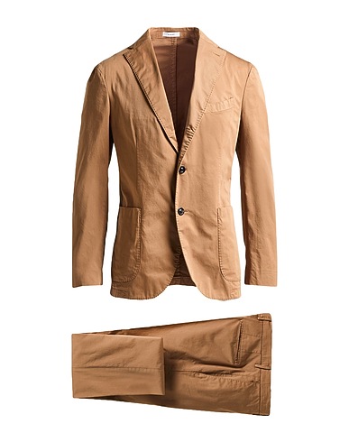 BOGLIOLI Suits Camel 97% Cotton, 3% Elastane