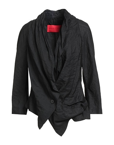 VIRGINIA BIZZI Giacca Nero 90% Viscosa, 10% Poliestere