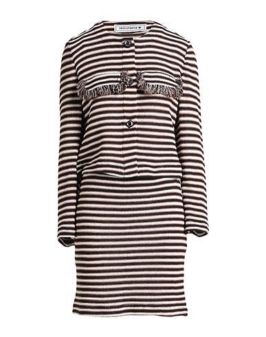 SHIRTAPORTER Suit Brown 67% Cotton, 24% Polyester, 9% Other Fibres