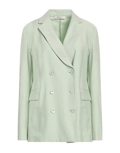 MAX MARA Blazer Light green 83% Cotton, 17% Elastane