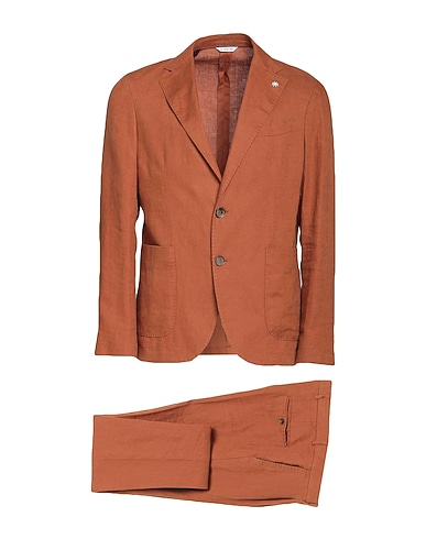 MANUEL RITZ Suits Rust 100% Linen