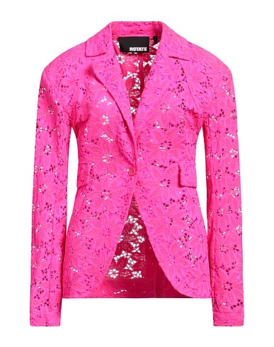 ROTATE BIRGER CHRISTENSEN Blazer Fuchsia 72% Polyamide, 28% Cotton