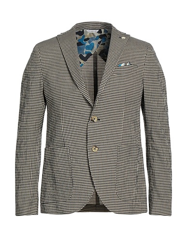 MANUEL RITZ Blazer Blu notte 50% Lyocell, 49% Cotone, 1% Elastan