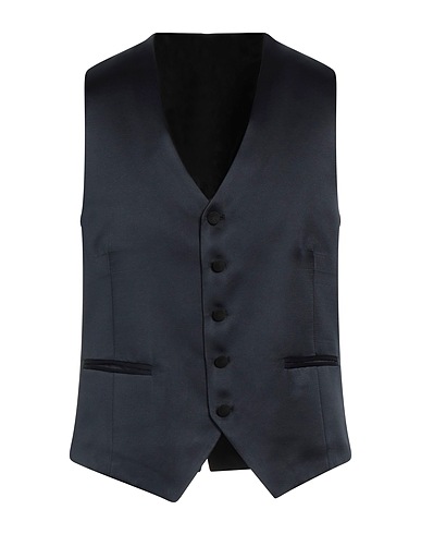 PAOLONI Waistcoat Midnight blue 100% Polyester