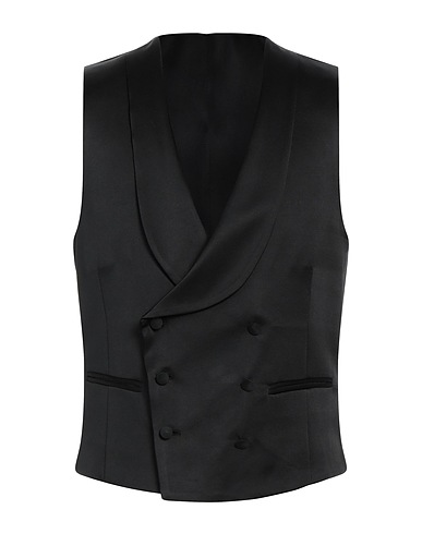PAOLONI Suit vest Black 100% Polyester