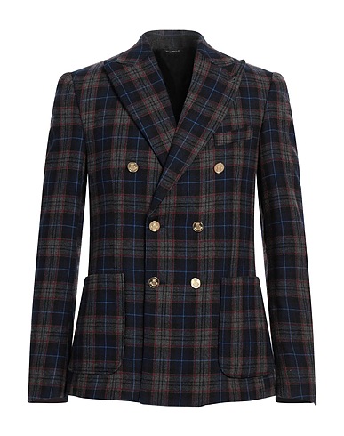 DANIELE ALESSANDRINI Blazer Midnight blue 55% Polyester, 45% Wool