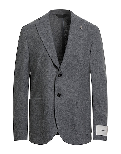 PAOLONI Blazer Grigio 75% Lana Vergine, 25% Poliammide
