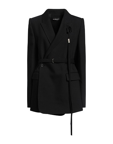 ANN DEMEULEMEESTER Jackett Schwarz 98% Schurwolle, 2% Elastan