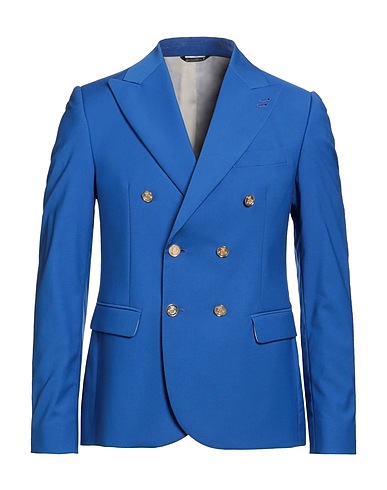 GREY DANIELE ALESSANDRINI Blazer 70% Polyester, 28% Viscose, 2% Elastane