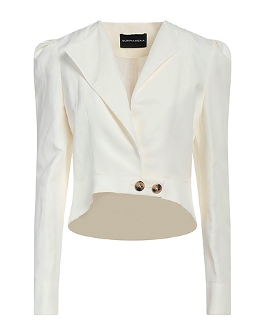 BCBGMAXAZRIA Jackett Elfenbein 51% Viskose, 29% Leinen, 20% Tencel™