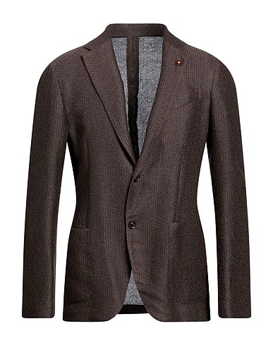 LARDINI Blazer Khaki 72% Cotone, 28% Lino