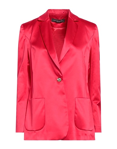 CARLA MONTANARINI Blazer Coral 52% Polyester, 45% Cotton, 3% Elastane