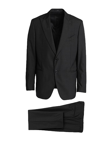 LARDINI Suits Charcoal 82% Wool, 18% Silk