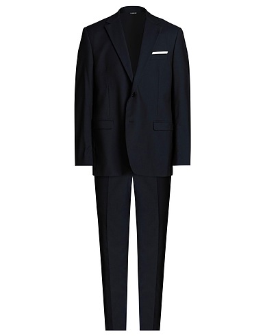 MANUEL RITZ Suits Navy blue 76% Polyester, 23% Viscose, 1% Elastane