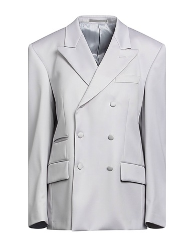 JACOB LEE Blazer Light grey 96% Virgin Wool, 3% Polyamide, 1% Elastane
