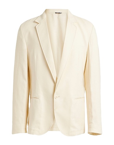 DANIELE ALESSANDRINI HOMME Blazer 55% Linen, 45% Viscose