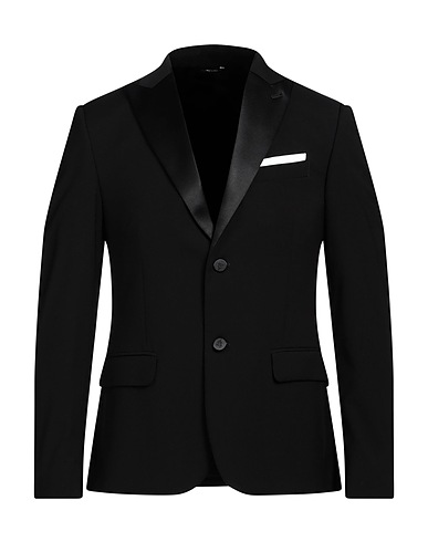 GREY DANIELE ALESSANDRINI Blazer Nero 69% Poliestere, 29% Viscosa, 2% Elastan