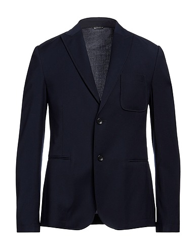 DANIELE ALESSANDRINI HOMME Blazer Blu notte 69% Poliestere, 29% Viscosa, 2% Elastan