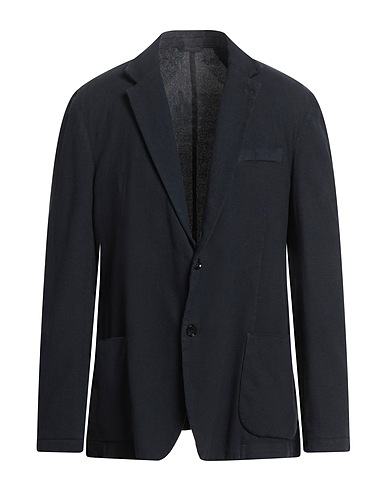 LIU •JO MAN Blazer BLU NOTTE 87% Cotton, 11% Linen, 2% Elastane