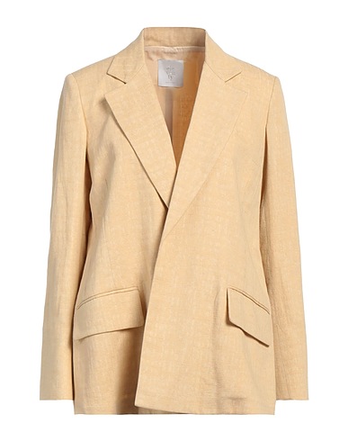 ELEVENTY Blazer Sand 59% Cotton, 27% Linen, 14% Viscose