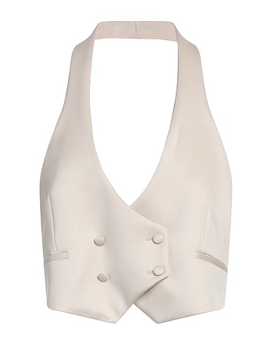 JACOB LEE Waistcoat Taupe 96% Virgin Wool, 3% Polyamide, 1% Elastane