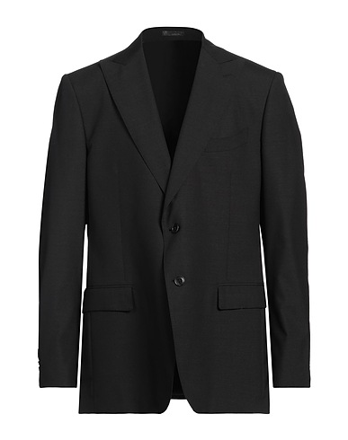 LARDINI Blazer Charcoal 82% Wool, 18% Silk
