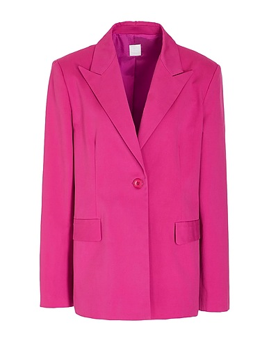 8 by YOOX Blazer OVERSIZE BLAZER
 Fuchsia 97% Cotton, 3% Elastane