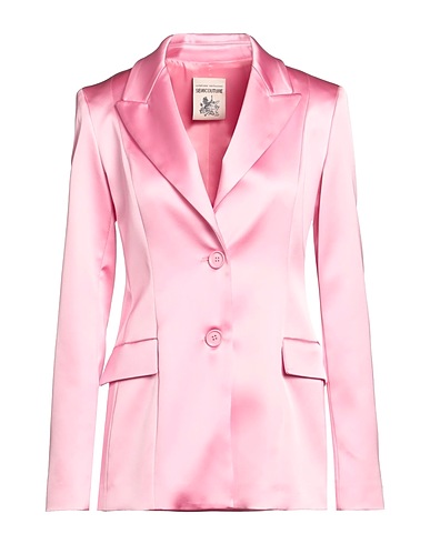 SEMICOUTURE Blazer Pink 74% Acetate, 23% Polyamide, 3% Elastane, Polyester