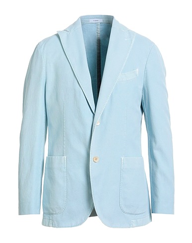 BOGLIOLI Blazer Sky blue 88% Cotton, 12% Silk