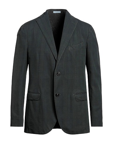 BOGLIOLI Blazer Dark green 94% Cotton, 6% Silk