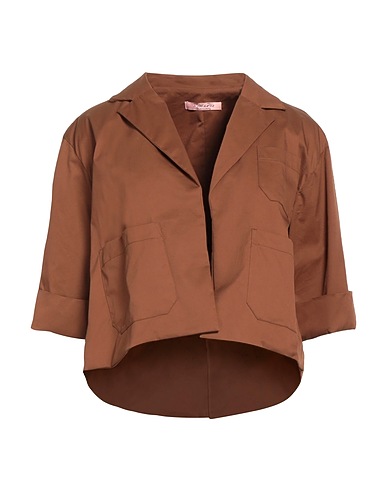 ROSÉ A POIS Blazer Brown 100% Cotton