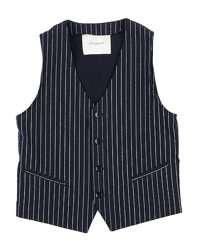 PAOLO PECORA Waistcoat 97% Cotton, 3% Elastane