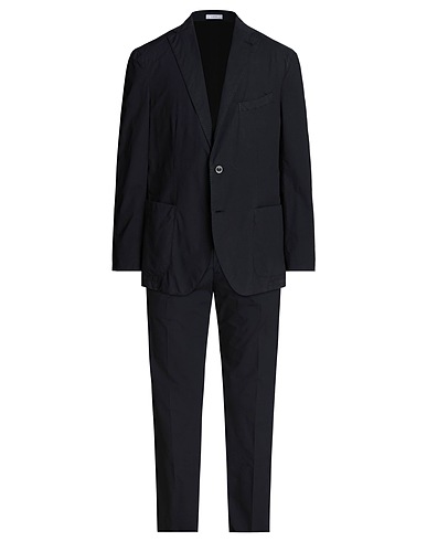 BOGLIOLI Suits Navy blue 98% Cotton, 2% Elastane