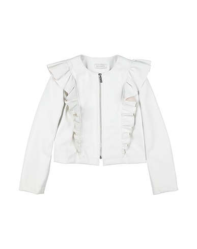 MONNALISA Giacca biker Off white 100% Poliestere