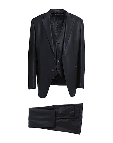 1911 LUBIAM CERIMONIA Suits Black 58% Acetate, 42% Virgin Wool
