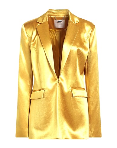 GUESS Blazer Yellow 62% Viscose, 38% Polyester