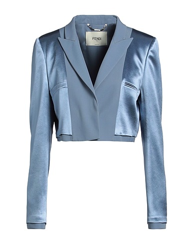FENDI Blazer Pastel blue 100% Viscose, Virgin Wool
