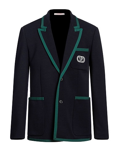 VALENTINO GARAVANI Blazer Midnight blue 92% Wool, 6% Polyamide, 2% Elastane