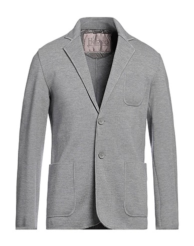 HERNO Blazer RESORT Grey 100% Virgin Wool, Polyamide