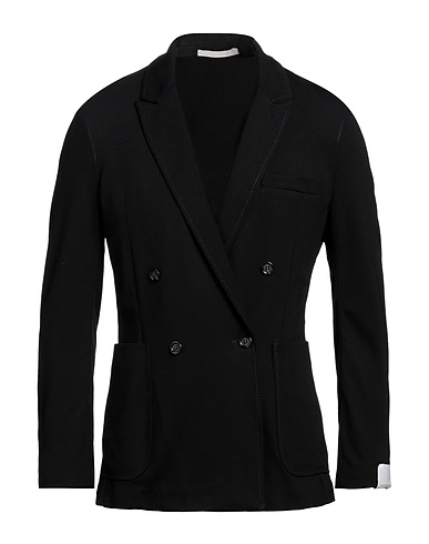 PAOLO PECORA Blazer Black 67% Viscose, 28% Polyamide, 5% Elastane